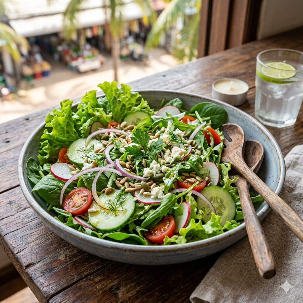 Green Salad Six Ounces Coffee